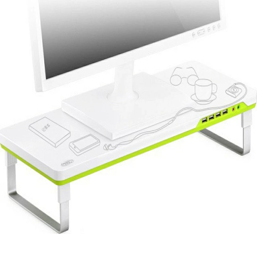 Deepcool Βάση Οθόνης & Laptop M-Desk F1 λευκό/πράσινο